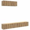 vidaXL 3-dijelni zidni TV ormarić Artisan hrast 100x30x30 cm