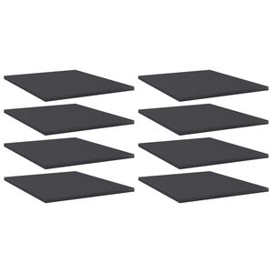 vidaXL Police za knjige 8 kom sive 40 x 50 x 1,5 cm konstruirano drvo