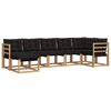 vidaXL Set vanjskih sofa 7 kom. Bijela i crna