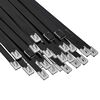 vidaXL Veza za kabel 250 kom. 7,9 x 800 mm Crna