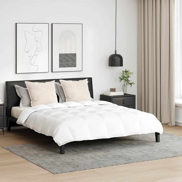 vidaXL Set deka s jastukom 3 pcs Bijelo Perje