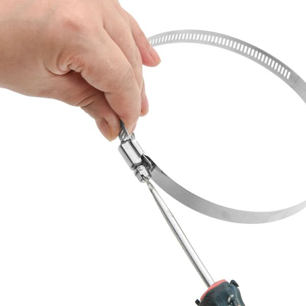 vidaXL Stezaljke za crijevo 6 kom 91 - 140 mm nehrđajući čelik 304