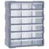 vidaXL Organizator s 18 srednjih ladica 38 x 16 x 47 cm