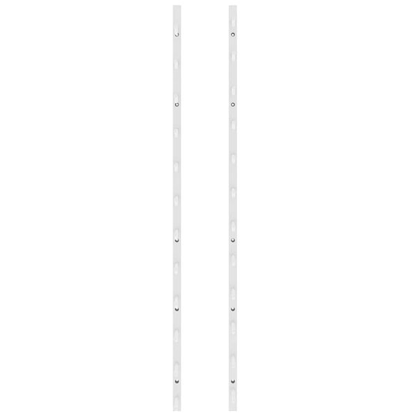 vidaXL Zidni stalak za vino za 12 boca 2 kom bijeli željezni