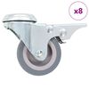 vidaXL Okretni kotačići s otvorom za vijke 8 kom 50 mm
