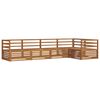 vidaXL Set vanjskih sofa 5 pcs Prirodna Čvrsto drvo akacije