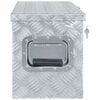 vidaXL Aluminijska kutija 61,5 x 26,5 x 30 cm srebrna