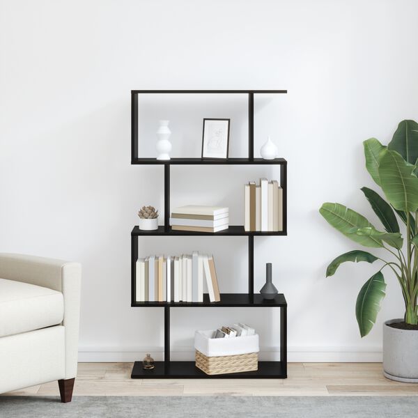 vidaXL Ormarić za knjige Crni hrast 70 x 24 x 129 cm Konstruirano drvo