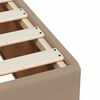 vidaXL Krevet box spring s madracem cappuccino 200x200cm umjetna koža