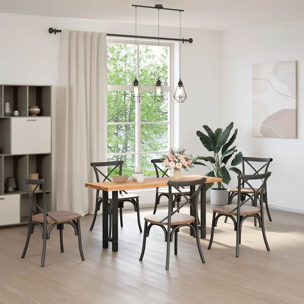 vidaXL Noge za konzolni stol crne 2 kom 28 x (72-73) cm čelik