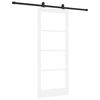 vidaXL Klizna vrata ORKDAL 83 x 202 cm Masivna borovina i staklo