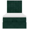 vidaXL Okvir kreveta s madracima tamnozeleni 90x200cm bar&scaron;unasti