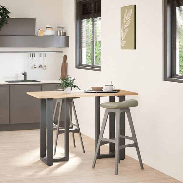 vidaXL Noge za barski stol T-oblika 2 kom antracit 40x35x(90-91) cm čelik