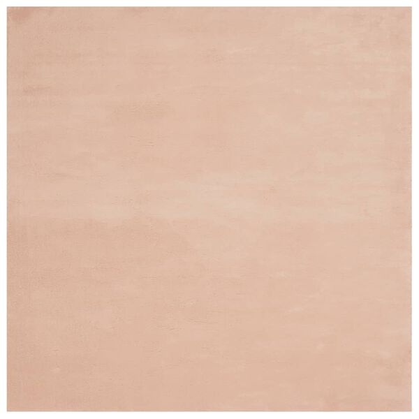 vidaXL Tepih HUARTE kratkih vlakana mek i perivi ružičasti 200x200 cm