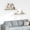 vidaXL Plutajuće zidne police 2 kom boja hrasta 90 x 23,5 x 3,8 cm MDF