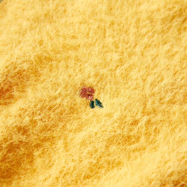 Dječji džemper pleteni oker 140