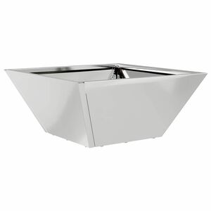 vidaXL Vrtna saksija Srebrno 35 x 35 x 15 cm Cinkani čelik