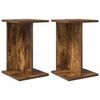 vidaXL Stalak za biljke 2 pcs Dimljeni Hrast 25 x 25,5 x 40,5 cm
