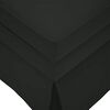 vidaXL Počivaljka od baršun s valjkastim jastukom i rukonaslonom crna