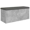 vidaXL Klupa za pohranu boja betona 102 x 42 x 45 cm konstruirano drvo