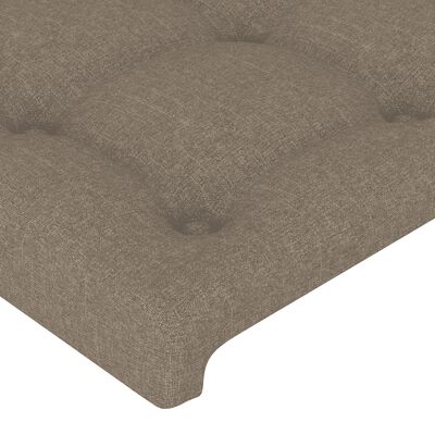 vidaXL Krevet s oprugama i madracem smeđesivi 100 x 200 cm od tkanine
