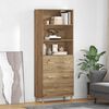 vidaXL Highboard s ladicama Umjetnički hrast 69,5 x 32,5 x 180 cm