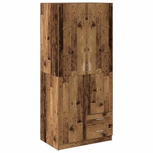 vidaXL Ormar Staro drvo 80x52x180 cm Konstruirano drvo