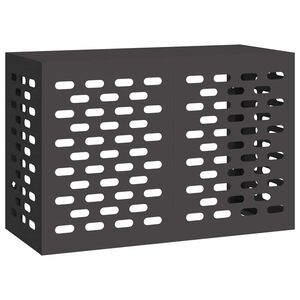 vidaXL Pokrov za klima uređaj Crna 90 x 40 x 60 cm Čelik