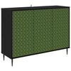 vidaXL Kreveta GELEEN Crni hrast 102 x 33 x 76 cm Konstruirano drvo