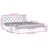 vidaXL Krevet s madracem svjetlosivi 180x200 cm od tkanine