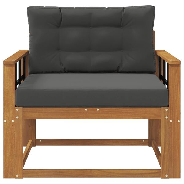 vidaXL Srednja sofa za van Čvrsto drvo akacije Prirodna