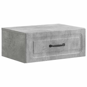 vidaXL Noćni ormarić za montažu na zid Betonska siva 49 x 34,5 x 20 cm