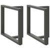 vidaXL Noge za blagovaonski stol T-oblika 2 kom antracit 90x35x(72-73) cm čelik