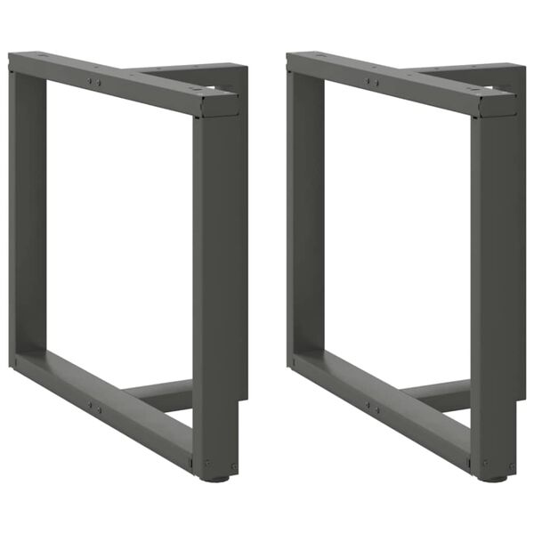 vidaXL Noge za blagovaonski stol T-oblika 2 kom antracit 90x35x(72-73) cm čelik