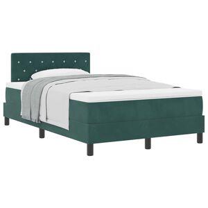 vidaXL Krevet s opruga kutije Tamnozelena 120 x 190 cm Bar&scaron;un