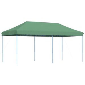 vidaXL Sklopivi prigodni &scaron;ator za zabave zeleni 580x292x315 cm