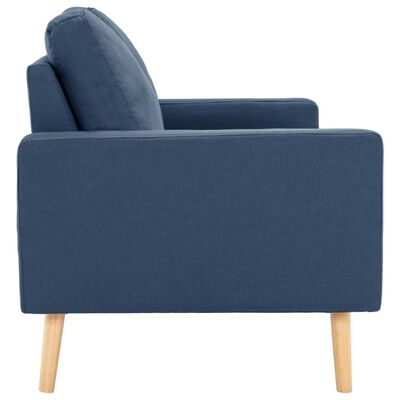 vidaXL 3-dijelni set sofa od tkanine plavi