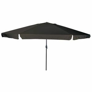 vidaXL Vrtni suncobran Crna 394 x 394 x 248 cm Poliester i čelik