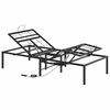 vidaXL Električni podesivi okvir kreveta Crna 200 x 90 x 33,5 cm Čelik