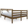 vidaXL Okvir za krevet boja meda 135 x 190 cm bračni masivno drvo