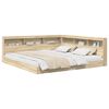 vidaXL Krevet s policama sonoma hrast 180 x 200 cm Konstruirano drvo
