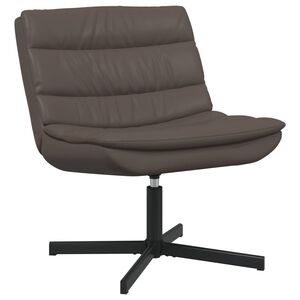 vidaXL Stolica na kotačiće Smeđa 63 x 75 x 76 cm Sjajni PU