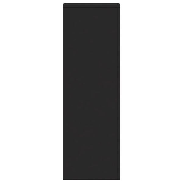 vidaXL Stalak za biljke crni 33 x 33 x 100 cm konstruirano drvo