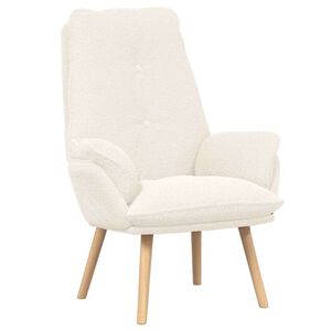 vidaXL fotelja Krema 69 x 74 x 93 cm Sherpa Tkanina