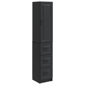 vidaXL Set ormara 2 kom. 33 x 34,5 x 87 cm Konstruirano drvo Crna