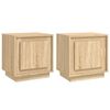 vidaXL Noćni ormarići 2 kom boja hrasta 44x35x45 cm konstruirano drvo