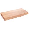vidaXL Zidna polica svjetlosmeđa 40 x 20 x 4 cm od obrađene hrastovine