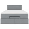 vidaXL Otomanski krevet s madracem svijetlosivi 120x200 cm tkanine