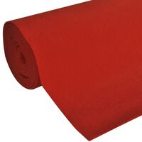 vidaXL Crveni tepih 1 x 10 m Ekstra teški 400 g / m2