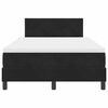 vidaXL LED Box Spring Krevet s madracem Crna 120 x 190 cm Bar&scaron;un